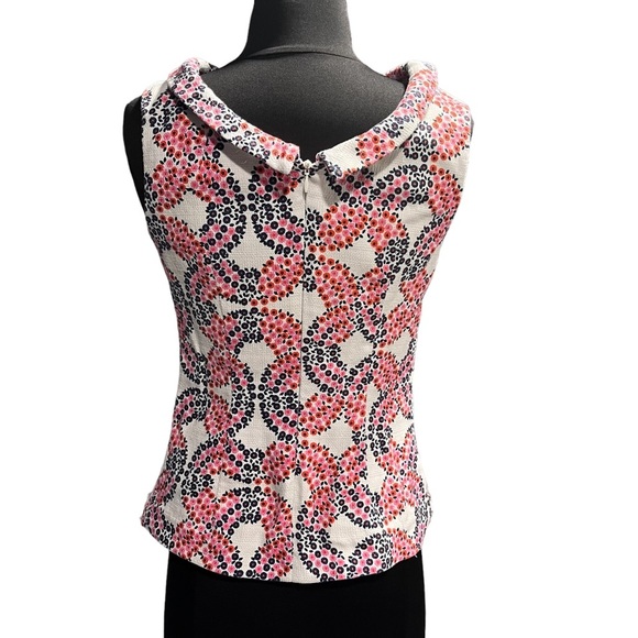 Boden Sleeveless Floral Martha Peplum Rollneck Top - Picture 7 of 13
